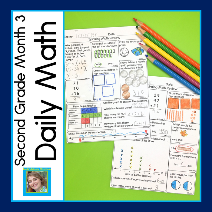 Daily Math Second Grade Month 3