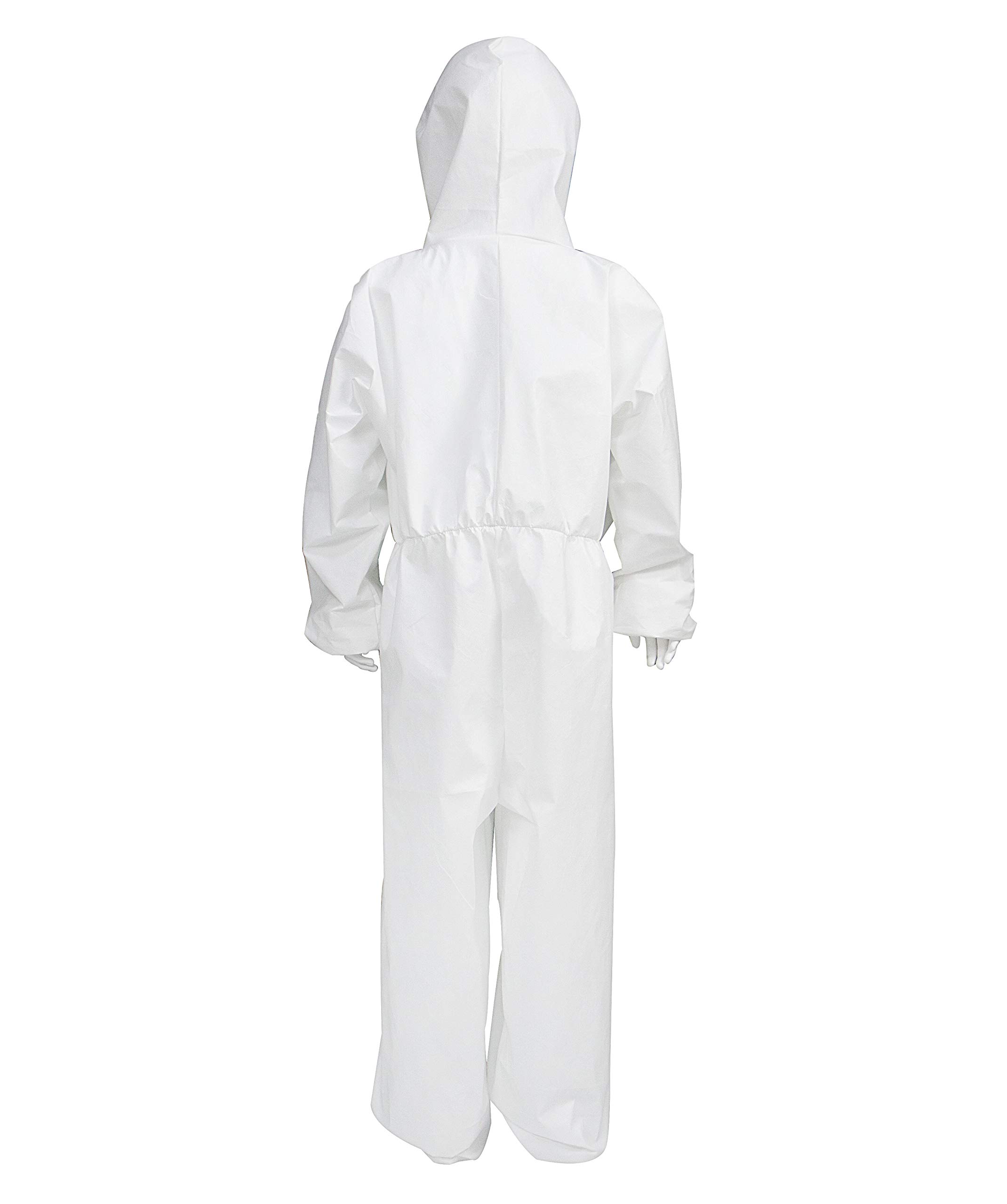 Children Disposable Protective Coverall with Elastic Wrists, Ankles and Hood, Non-Porous Anti-Dust Ventilation Suit for Kids +Protective Shoe Covers，M (110-130cm)