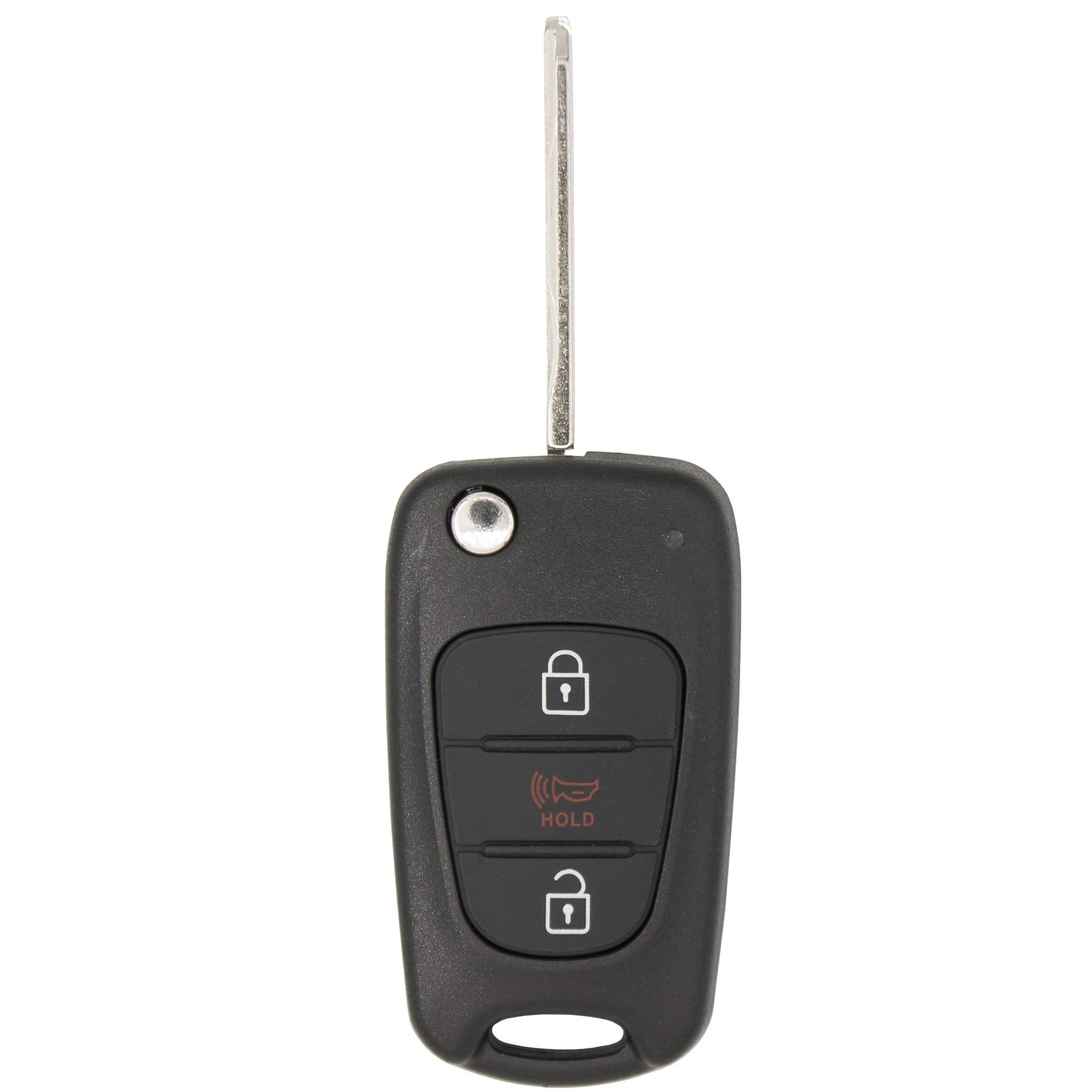 Keyless2Go Replacement for Keyless Entry Remote Head Flip Car Key Fob for Kia Soul Vehicles NYOSEKSAM11ATX (AM F L) 95430-2K340