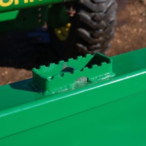 Titan 60-in Bucket Attachment Fits John Deere Hook and Pin Tractors for Dirt and Debris Loading