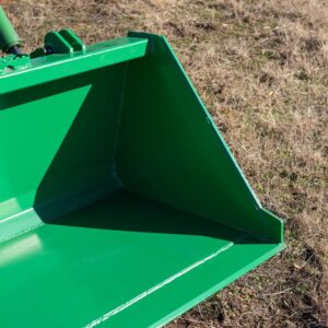 Titan 60-in Bucket Attachment Fits John Deere Hook and Pin Tractors for Dirt and Debris Loading