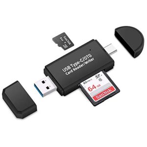 2 in 1 high-speed portable memory card reader sd 3.0 transport protocol, sd card reader usb 3.0 to sdxc, sdhc, sd, mmc, rs-mmc, micro sdxc, micro sd, micro sdhc card and uhs-i