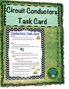 circuit conductors science task card activity