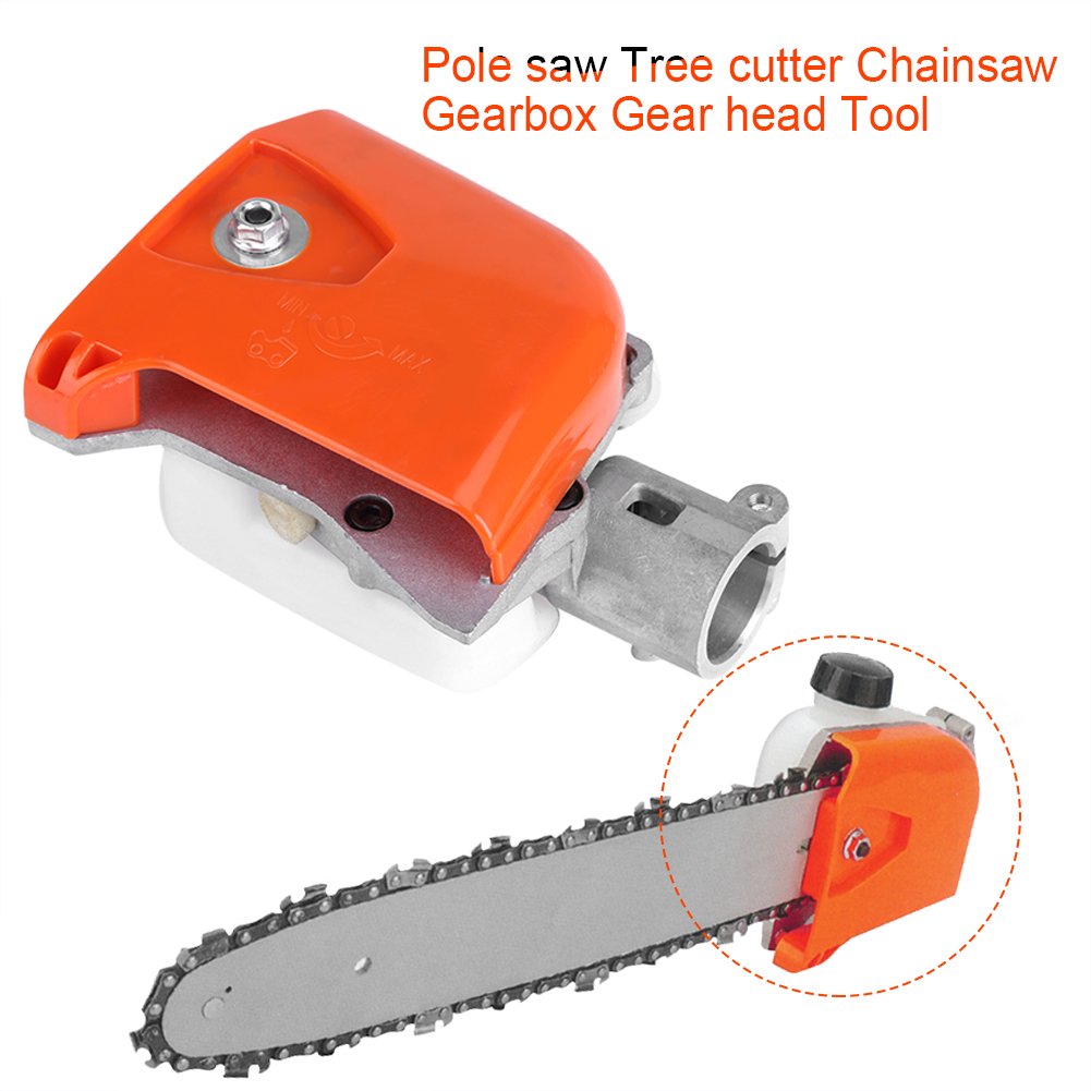 Chainsaw Gearbox Head, Pole Saw Parts, Gearbox For Pole Saw For Lawn Mower Saw Tree Cutter (26Mm 9 Spline)