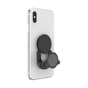 PopSockets Multi-Surface Phone Mount, Universal Phone Stand, Phone Holder Stand, Version 2 - Black