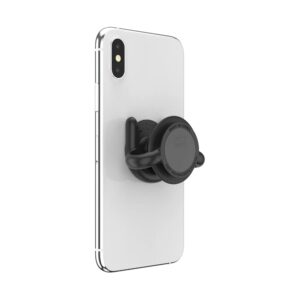 PopSockets Multi-Surface Phone Mount, Universal Phone Stand, Phone Holder Stand, Version 2 - Black