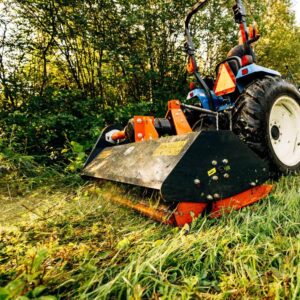 Titan Attachments 3 Point 68in Flail Mower, 40-60 HP Mowing Attachment for Category 1 Tractors and Loaders