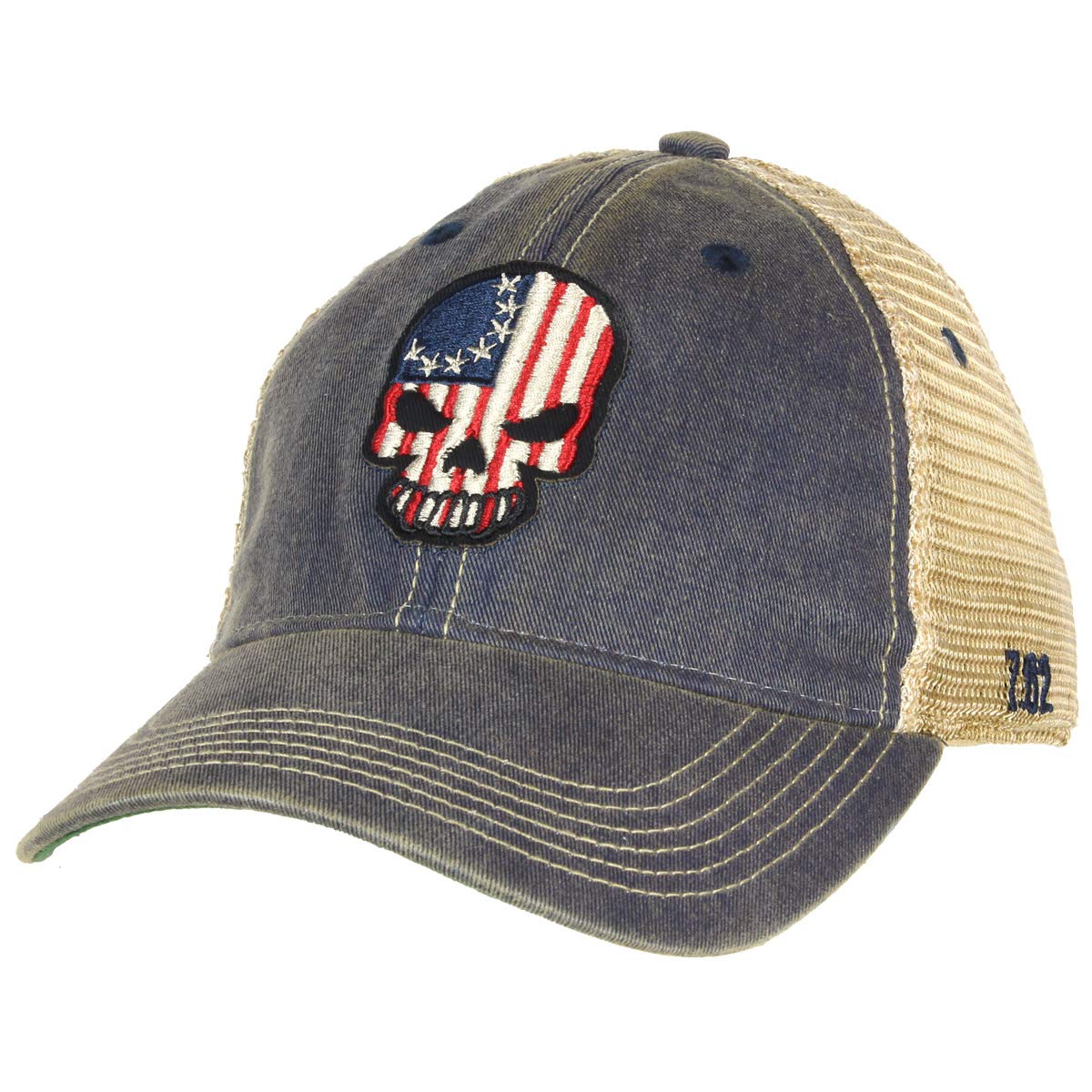 7.62 Design Double Tap Vintage Trucker Hat Navy