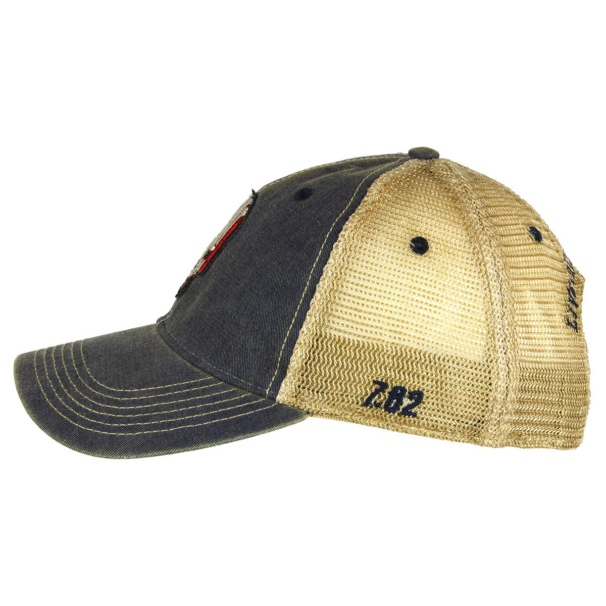 7.62 Design Double Tap Vintage Trucker Hat Navy