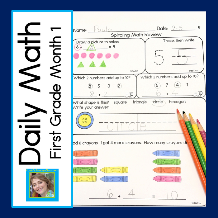 Daily Math First Grade Month 1