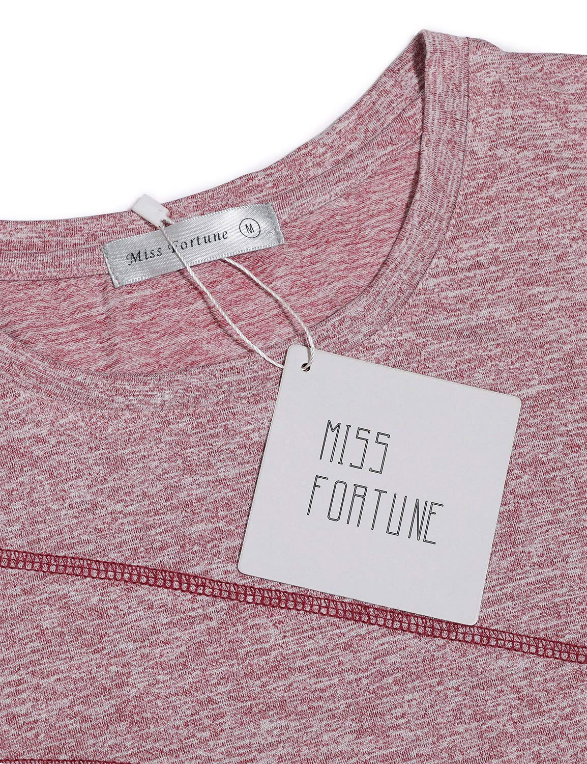 MISS FORTUNE Long Sleeve Gym Tops for Wmen, Loose Yoga Top Running Exercise Wear Round Neck Workout Clothing Active Tshirts Hiking Clothes Pink 3XL