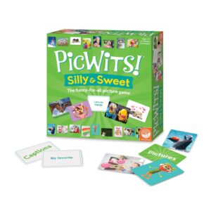 mindware picwits! silly & sweet quick wit card game - quick 30-minute game play - ages 5 and up
