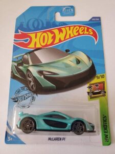 hot wheels 2020 hw exotics mclaren p1, teal 149/250