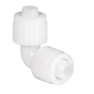 recpro rv plumbing hardware | 06800 | 1/2" compression elbow | 90-degree fitting | pex pipe/tubing fittings (1 fitting)