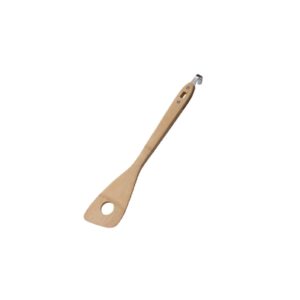 snow peak's cooking spatula, cs-215, stainless steel, bamboo, made in japan, lifetime product guarantee, cooking utensil, one size