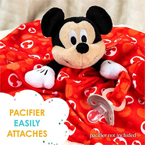 KIDS PREFERRED Disney Baby Mickey Mouse Plush Stuffed Animal Snuggler Lovey Security Blanket 13.18" x 13.18" x 3.5"