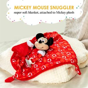 KIDS PREFERRED Disney Baby Mickey Mouse Plush Stuffed Animal Snuggler Lovey Security Blanket 13.18" x 13.18" x 3.5"