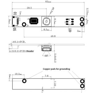 XYGStudy for Raspberry Pi OV5640 5MP USB Camera Module 2592x1944 USB Interface High Definition Small in Size Driver-Free Sensor Supports Raspberry Pi Jetson Nano