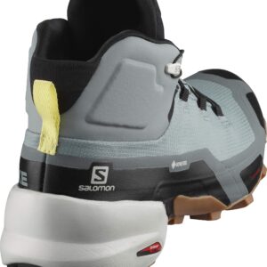 Salomon Cross MID Gore-TEX Hiking Boots for Women, Lead/Stormy Weather/Charlock, 7.5