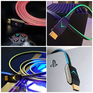 VIVIFY ARQUUS W73 The World's First Fiber Optic HDMI 2.0 Console Gaming RGB Light up 4K Cable 15ft DPL HDMI Certified