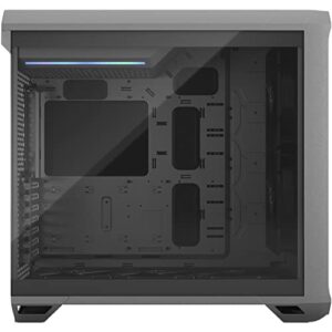 Fractal Design Torrent Gray - Ligth Tint Tempered Glass Side Panel - Open Grille for Maximum air Intake - Two 180mm PWM and Three 140mm Fans Included - Type C - ATX Airflow Mid Tower PC Gaming Case