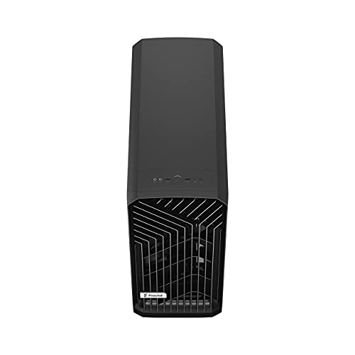 Fractal Design Torrent Black - Light Tint Tempered Glass Side Panel - Open Grille for Maximum air Intake - Two 180mm PWM and Three 140mm Fans Included - Type C - ATX Airflow Mid Tower PC Gaming Case