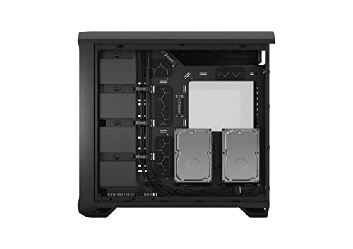 Fractal Design Torrent Black - Light Tint Tempered Glass Side Panel - Open Grille for Maximum air Intake - Two 180mm PWM and Three 140mm Fans Included - Type C - ATX Airflow Mid Tower PC Gaming Case