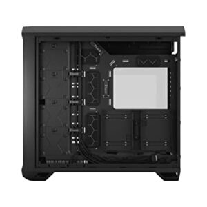 Fractal Design Torrent Black - Light Tint Tempered Glass Side Panel - Open Grille for Maximum air Intake - Two 180mm PWM and Three 140mm Fans Included - Type C - ATX Airflow Mid Tower PC Gaming Case