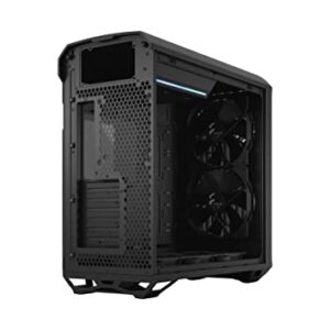 Fractal Design Torrent Black - Light Tint Tempered Glass Side Panel - Open Grille for Maximum air Intake - Two 180mm PWM and Three 140mm Fans Included - Type C - ATX Airflow Mid Tower PC Gaming Case