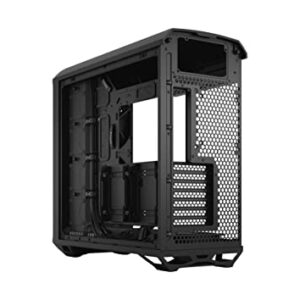 Fractal Design Torrent Black - Light Tint Tempered Glass Side Panel - Open Grille for Maximum air Intake - Two 180mm PWM and Three 140mm Fans Included - Type C - ATX Airflow Mid Tower PC Gaming Case