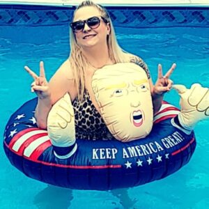 Pool Float Donald Trump Keep America Great - Patriot American infloateble for Adult