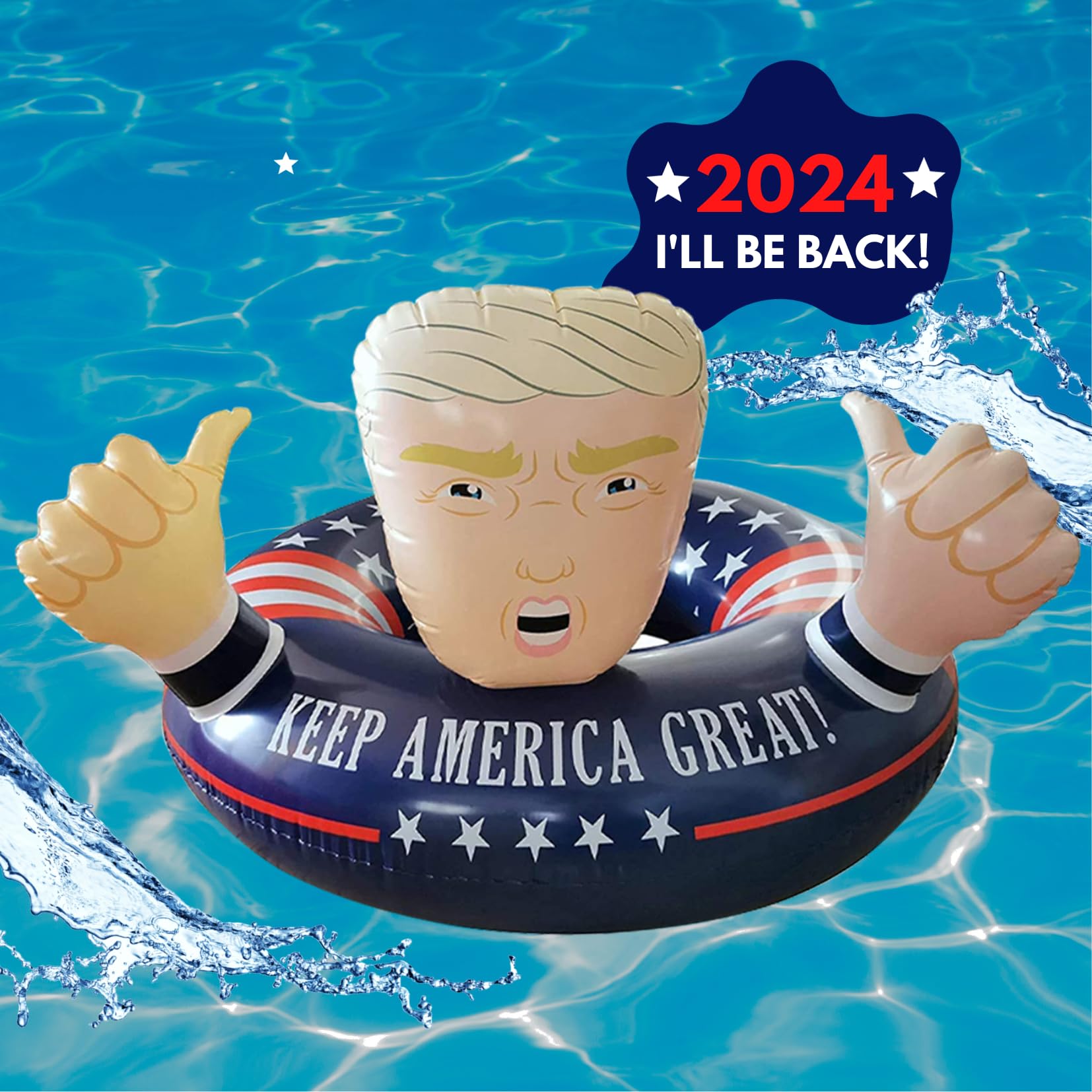 Pool Float Donald Trump Keep America Great - Patriot American infloateble for Adult