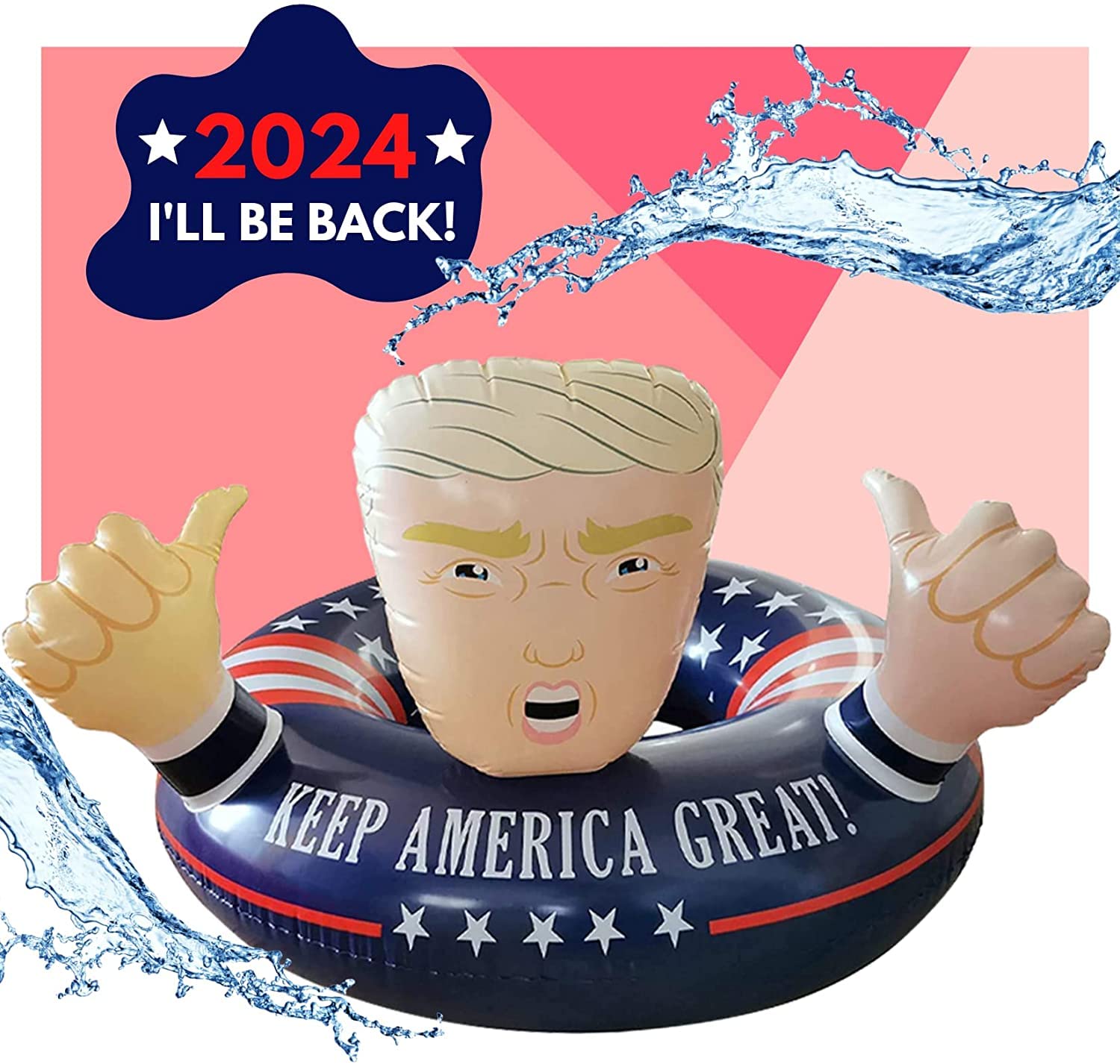 Pool Float Donald Trump Keep America Great - Patriot American infloateble for Adult