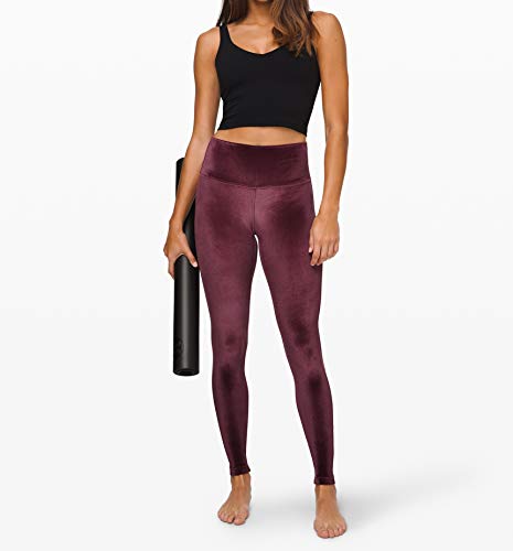 Lululemon Wunder Lounge High-Rise Tight 28" Velvet (Garnet, 12)