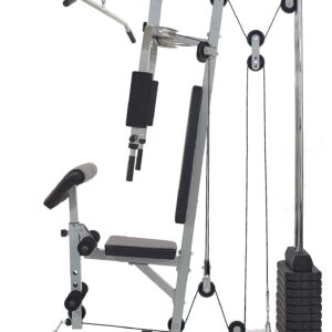 BalanceFrom RS 80 Home Gym System Workout Station with 330LB of Resistance, 125LB Weight Stack