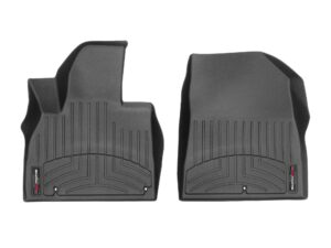 weathertech custom fit floorliners for kia telluride - 1st row (4415321), black