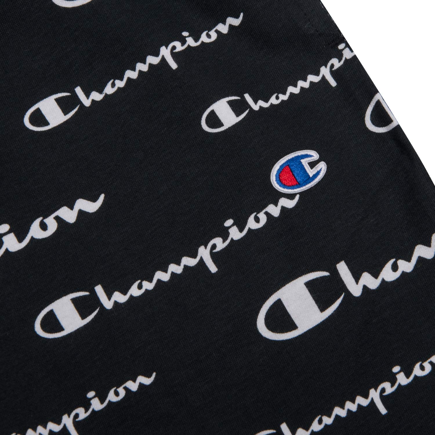 Champion Mens Shorts Big and Tall- All Over Print Mens Workout Gym Shorts Black White