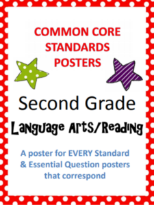 common core standards posters and essential questions-second grade language arts