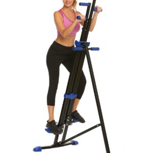 Vertical Climber Home Gym Exercise Folding Climbing Machine Exercise Bike for Home Body Trainer Stepper Cardio Workout