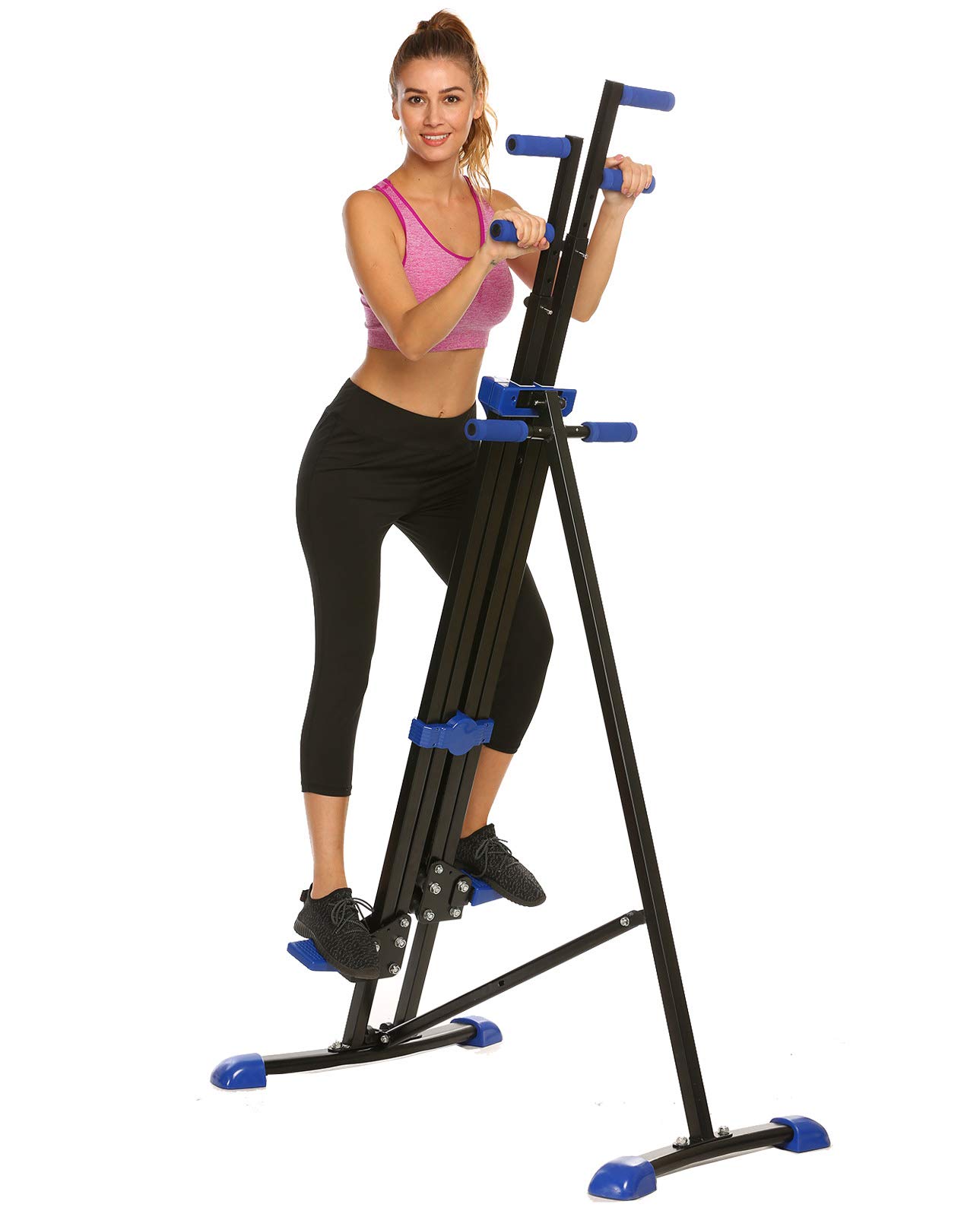 Vertical Climber Home Gym Exercise Folding Climbing Machine Exercise Bike for Home Body Trainer Stepper Cardio Workout