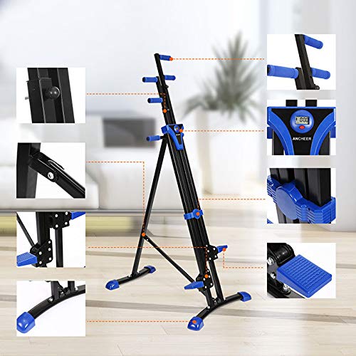 Vertical Climber Home Gym Exercise Folding Climbing Machine Exercise Bike for Home Body Trainer Stepper Cardio Workout