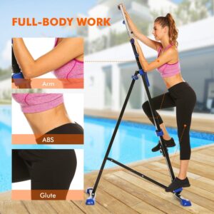 Vertical Climber Home Gym Exercise Folding Climbing Machine Exercise Bike for Home Body Trainer Stepper Cardio Workout