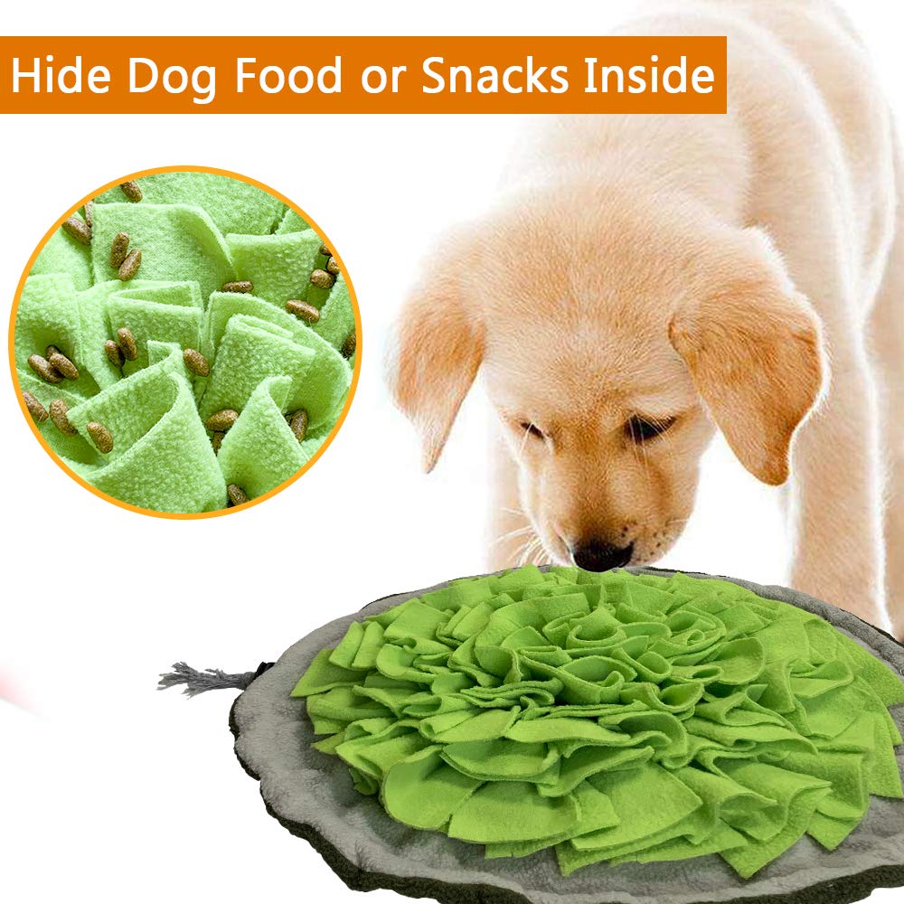 SCHITEC Snuffle Mat for Dogs, [Upgraded] Pet Slow Feeding Pad, Nosework Sniffing Bowl for Puppies Cats Small Dogs