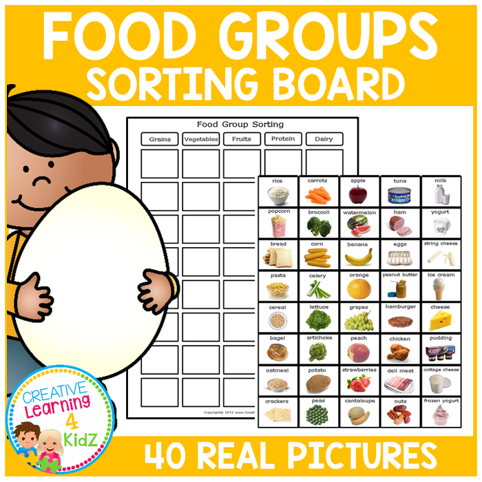 Food Group Sorting Board