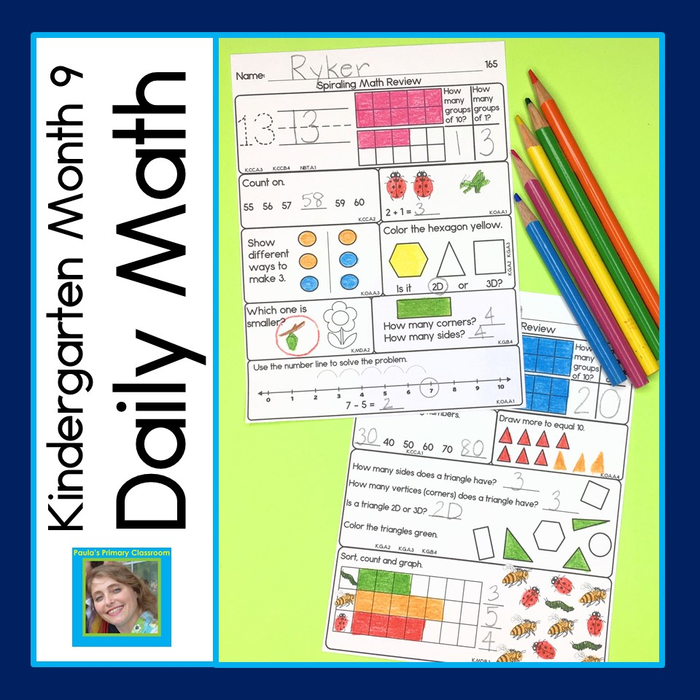 Daily Math Kindergarten Month 9