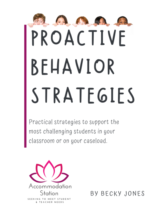 Proactive Behavior Strategies