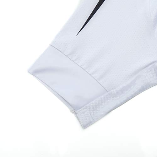 Weimostar Cycling Jersey Men Short Sleeve Bike Shirt with Pockets Bicycle Clothing White Size XXL