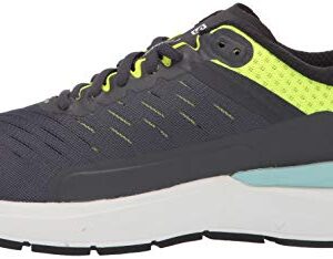 Salomon Sonic 3 Confidence Road Running Shoes for Men, Ebony/White/Safety Yellow, 7