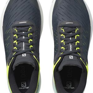 Salomon Sonic 3 Confidence Road Running Shoes for Men, Ebony/White/Safety Yellow, 7