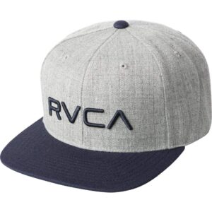 RVCA Men's Adjustable Snapback Hat, Grey Heather/Na, OS